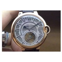 Réplica Cartier Ballon Bleu Tourbillon Ouro Rosa Tourbillon 