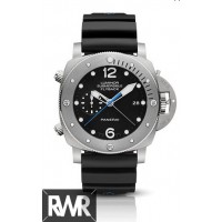 Réplica do relógio Panerai Luminor Submersível 1950 3 Dias Chrono Flyback Automático Titanio 47mm PAM00614