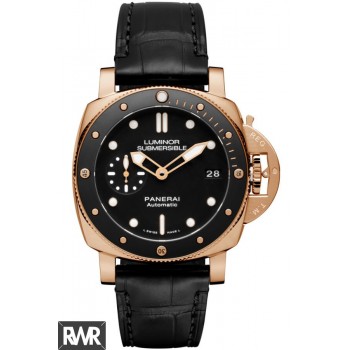 Copiar Panerai Luminor Submersível 1950 3 Dias Automático Oro Rosso 42mm PAM00684