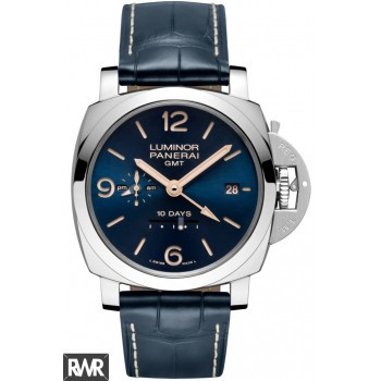 Réplica Panerai Luminor 1950 10 Dias GMT Automático Acciaio PAM00689