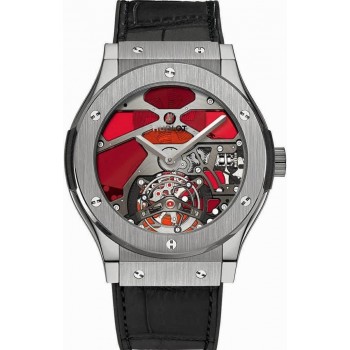 Hublot Classic Fusion Tourbillon Titanium Red Vitrail 502.NX.0001.LR