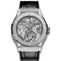 Hublot Classic Fusion Turbilhão Catedral Repetidor de Minutos Titânio 504.NX.0170.LR