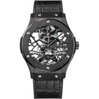 Hublot Classic Fusion Skeleton Tourbillon Todo Preto 45mm 505.CM.0140.LR