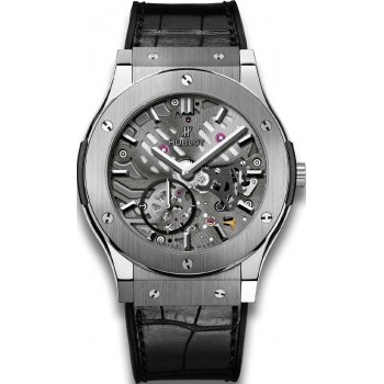 Hublot Classic Fusion Esqueleto ultrafino titânio 45mm 515.NX.0170.LR