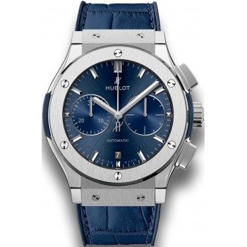 Hublot Classic Fusion Blue Chronograph Titanium 45mm 521.NX.7170.LR