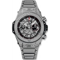 Pulseira de pavimentação de titânio Hublot Big Bang Unico 411.NX.1170.NX.3704