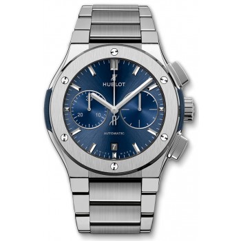 Pulseira Hublot Blue Chronograph Titanium 45 mm 520.NX.7170.NX