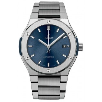 Pulseira Hublot Classic Fusion Azul Titânio 42mm 548.NX.7170.NX