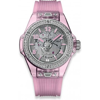 Hublot Big Bang One Click Rosa Safira Diamantes 39mm 465.JP.4802.RT.1204