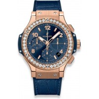 Hublot Big Bang Gold Blue Diamonds 41mm 341.PX.7180.LR.1204