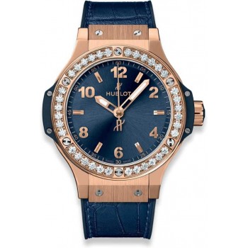 Cubolote Big Bang Gold Blue Diamonds 38mm 361.PX.7180.LR.1204