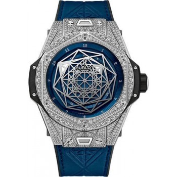 Hublot Big Bang Sang Bleu Titanium Pave 45mm 415.NX.7179.VR.1704.MXM18