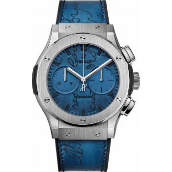 Hublot Classic Fusion Cronógrafo Berluti Scritto Ocean Blue 521.NX.050B.VR.BER18