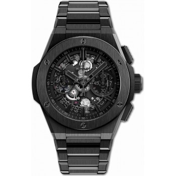 Pulseira Integral de Cerâmica Hublot Big Bang Toda Preta 42mm 451.CX.1140.CX