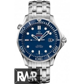 Réplica Omega Seamaster Diver 300M Co-Axial 41mm Cronômetro azul 212.30.41.20.03.001