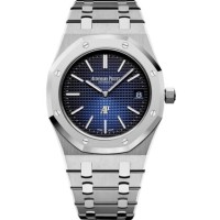 Réplica Relógio Réplica de relógio Audemars Piguet Royal Oak extrafino titânio platina azul