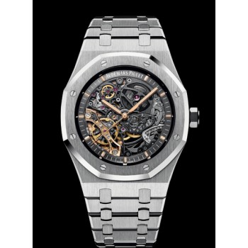 Réplica Relógio Relógio Audemars Piguet Royal Oak DUPLO BALANCE WHEEL OPENWORKED 15407ST.OO.1220ST.01