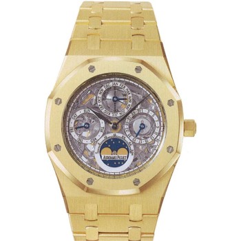 Réplica Relógio Relógio de esqueleto com calendário perpétuo Audemars Piguet Royal Oak 25829BA.OO.0944BA.01