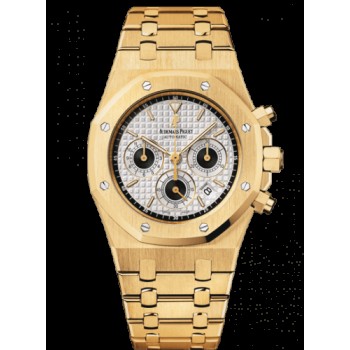 Réplica Relógio Relógios Audemars Piguet Royal Oak cronógrafo ouro amarelo 39 mm 25960BA.OO.1185BA.02