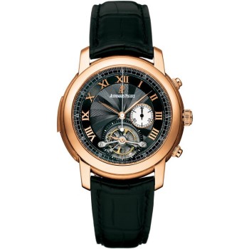 Réplica Relógio Audemars Piguet Jules Audemars Tourbillon Cronógrafo Minuto Repcomedor 26050OR.OO.D002CR.01