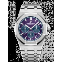 Réplica Relógio Audemars Piguet Royal Oak Cronógrafo 41 Platina/Uma noite por uma gota 26338PT.OO.1220PT.01