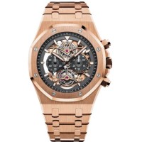 Réplica Relógio Réplica de relógio Audemars Piguet Royal Oak Tourbillon cronógrafo aberto em ouro rosa