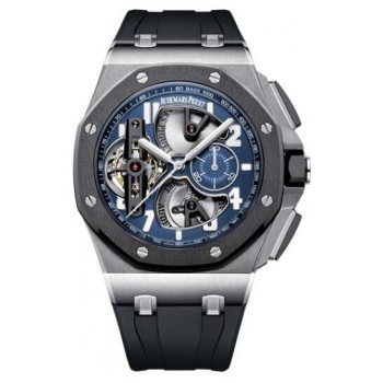 Réplica Relógio Audemars Piguet Royal Oak Offshore Tourbillon Cronógrafo 26388PO.OO.D027CA.01