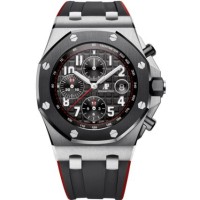 Réplica Relógio Réplica de relógio Audemars Piguet Royal Oak Offshore 26470 em aço inoxidável cerâmica de borracha preta