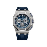 Réplica Relógio Audemars Piguet Royal Oak Offshore cronógrafo automático com mostrador azul relógio masculino 26480TI.OO.A027CA.01