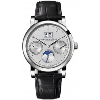 Réplica Relógio A.Lange & Sohne Saxonia Calendário Anual Platina 38,5mm 330.025