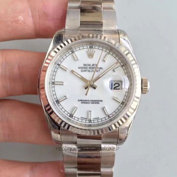 Réplica Rolex Datejust 36MM 116234 Aco Inoxidável Marcas Brancas