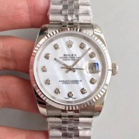 Réplica Rolex Datejust 36MM 116234 Aco Inoxidável Mother Of Pearl Dial