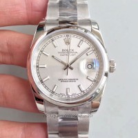 Réplica Rolex Datejust 36MM 116234 Aco Inoxidável Ródio Dial