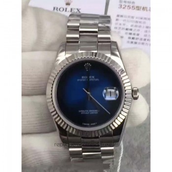 Réplica Rolex Datejust 41 Lapis Lazuli HK Aco Inoxidável Marcador Azul