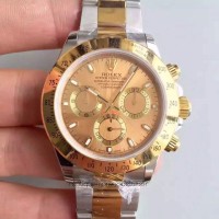 Réplica Rolex Daytona Cosmograph 116503 Ouro Amarelo & Aco Inoxidável Ouro Dial