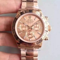 Réplica Rolex Daytona Cosmograph 116505 Ouro Rosa Ouro & Diamantes Dial