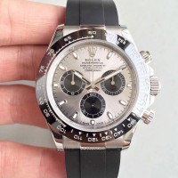 Réplica Rolex Daytona Cosmograph 116519LN Aco Inoxidável Prata Dial