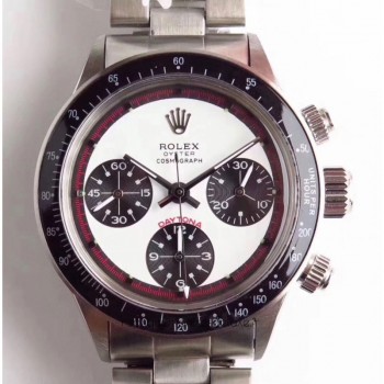 Réplica Rolex Daytona Cosmograph Paul Newman 6241 Aco Inoxidável Marcas Brancas