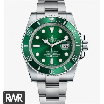 Réplica relogio Rolex Submariner Data 116610LV-97200 Verde