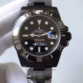 Réplica Rolex Submariner Date 116610LN Pro-Hunter PVD Marcador Preto