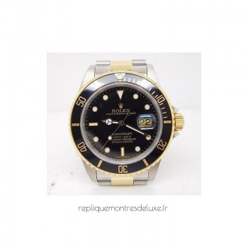 Réplica Rolex Submariner Date 16613 Aco Inoxidável & Ouro Amarelo