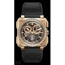 Réplica Bell & Ross BR-X1 TOURBILLON ROSE GOLD DIAMANTES